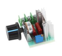 Keenso Variateur de Vitesse Moteur AC, 50-220V 2000W 25A Régulateur SCR | Gradation LED, commande de la lampe et du fil chauffant, connexion en série, bouton potentiomètre