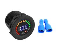 Keenso Voltmètre Testeur, LED 12V Testeur de Tension d'Affichage Jauge Numérique pour Bateau Marine Les Véhicules Imperméable Digital (*1)