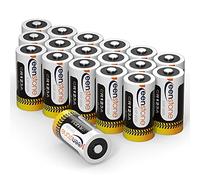 Keenstone CR123A 3V 1600mAh Piles CR17345 Jetables Lot de 18 pour Lampe de Poche, Appareil Photo, Instrument Intelligent, Microphone etc.【Pas pour Arlo】
