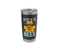 Keeper Of The Bees Beekeepers Club Honey Bees Apiculture Gobelet isotherme en acier inoxydable double paroi