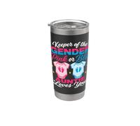 Keeper of the Gender Auntie Loves You Gender Reveal Gobelet isotherme en acier inoxydable double paroi