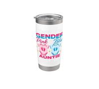 Keeper of the Gender Auntie Loves You Gender Reveal Gobelet isotherme en acier inoxydable double paroi