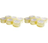 Keephot Ruban adhésif solide et transparent | Ruban adhésif résistant à usage général pour colis lourds, emballage, expédition et déménagement | Épais et sécurisé | 48 mm x 66 m (6) (Lot de 2)