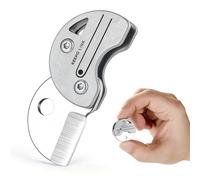 KEEPO LINK Couteau de poche compact pour hommes, couteau EDC en titane | Cutter, Multitool porte-clés pour usage quotidien, camping, randonnée et activités extérieures