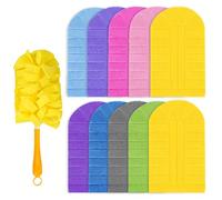 KEEPOW 10 Recharges pour Swiffer Plumeau Poussière, Microfibre Super Absorbante pour Swiffer Duster Recharge, Grande Quantité pour Usage Quotidien/Bureau (Manche Non Inclus)