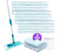 KEEPOW 3 Housses de Rechange pour Leifheit Clean Twist M/Combi M Micro Duo | Microfibre, Haute absorption, Anti-taches, Lavable, Pour Tous sols, 42cm, Montage facile, Nettoyage respectueux