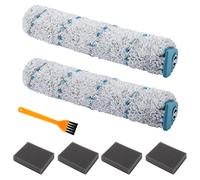 KEEPOW Kit Accessoires pour Leifheit Regulus Aqua PowerVac | Nettoyage Efficace, 2 Rouleaux Microfibre, 4 Filtres Éponge, 1 Brosse, Compatible avec Les Modèles LH11914 LH11922 LH11923