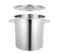 KEESUNG Marmite en acier inoxydable avec couvercle - 35 l - Grand ustensile de cuisine en acier inoxydable - Pour une utilisation dans les cantines de restaurant - Diamètre : 360 mm - Hauteur : 350 mm
