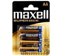 MAXELL Lot de 12 Blisters de 4 Piles Alcaline Super Mignon AA LR6 1,5V