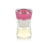 Kefirko Kit à formage - L'ensemble idéal pour préparer du kéfir à la Maison | Pack Fromager + Livret de Recettes | 848ml | sans BPA | Rose
