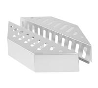 KEGAJEGA Char-Basket - Lot de 2 paniers à charbon de bois - 38,5 x 11 x 7,5 cm - En acier inoxydable - Pour barbecue sphérique - Bac à charbon en acier inoxydable - Pour différents appareils de