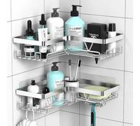 Kegii étagère de douche coin inox sans percer étagère de salle de bain