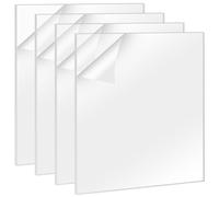 KEILEOHO Lot de 4 feuilles acryliques transparentes de 300 x 300 mm, feuilles de 6 mm, panneaux épais en acrylique pour peinture, impression, cadre photo