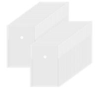 KEILEOHO Lot de 50 Pochettes Plastiques A6 Transparentes avec Bouton Pression - Porte-Documents A6-120 x 170 mm - Pour Organiser Documents, Factures, Cartes, Photos
