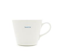 Keith Brymer Jones - Gamme Word - Tasse Standard en céramique Blanche - Bestie - 350 ML - Boîte Cadeau