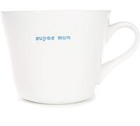 Keith Brymer Jones - Gamme Word - Tasse standard en céramique blanche - Super Mum - 350 ml - Boîte cadeau