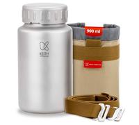 Keith Titan Bouteille d'eau de sport - Bouteille isotherme étanche avec couvercle isolé pour la randonnée, la salle de sport et les aventures en plein air, bouteille d'eau isolée (900 ml)