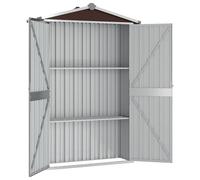 Keketa Abri de jardin, maison de jardin, en tôle d'armoire, rangement d'extérieur, en PVC, 107,5 x 46 x 183 cm, en acier galvanisé