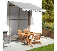Keketa Homgoday Toile d’auvent Anthracite & Blanc, 280x245 cm, résistante aux UV, pour cour & terrasse - 100% polyester Model311985