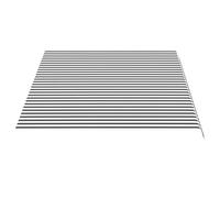 Keketa Toile de rechange pour store - En tissu de rechange - Avec cantonnière sans cadre - Anthracite et blanc - 4,5 x 3 m