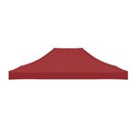 Keketa Toit de rechange pour tonnelle - Résistant aux UV et à l'eau - 4,5 x 3 m - Bordeaux - 270 g/m²