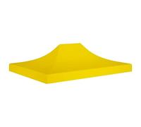 Keketa Toit de rechange pour tonnelle - Résistant aux UV et à l'eau - 4 x - Jaune - 270 g/m²