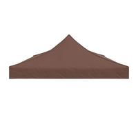 Keketa Toit de rechange pour tonnelle - Résistant aux UV et à l'eau - 6 x 3 m - Marron - 270 g/m²