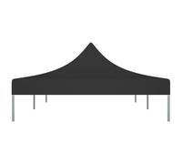 Keketa Toit de rechange pour tonnelle - Résistant aux UV et à l'eau - 6 x 3 m - Noir - 270 g/m²