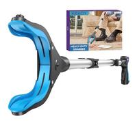 Kekoy robuste pince de ramassage longue pliable pour adultes, 91 cm, 1 pqt | pince telescopique avec aimant, pince pour ramasser sans se baisser, mâchoire rotative antidérapante à 360°, bleu ciel