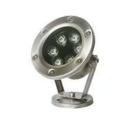 KEKSIS Lumière D'étang sous-Marine, Rotatif Fontaine Lumière IP68 Étanche Faible Voltage AC12/24V Acier Inoxydable Projecteur Spot Piscine pour Extérieur Fête Lumière LED Submersible (Color : Warm Wh