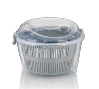 Kela Essoreuse à salade MAILIN 24,5 cm avec couvercle — rotation gauche/droite, gris