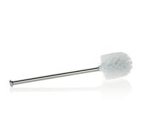 Kela 18964 balai brosse WC, acier inoxydable, brosse blanche, diamètre 7,5 cm, 'Pulcro'
