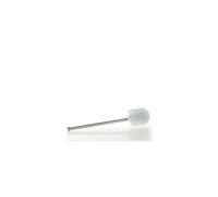 Kela Brosse WC Pulcro 18965 – Acier inoxydable, brosse blanche Ø 8,5 cm