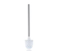 kela 20144 Balai brosse WC 'La Brosse', acier inoxydable brillant, brosse blanche 8 x 8 x 42,5 cm