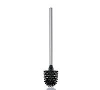 kela 20145 Balai brosse WC 'La Brosse', acier inoxydable brillant, brosse noire 8 x 8 x 42,5 cm
