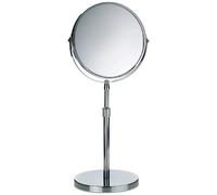 Kela 20846 Silvana Miroir Cosmétique sur Pied Grossissant 5x Métal Chromé 19 x 4,5 x 18 cm