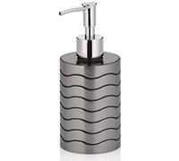 kela 22832 Distributeur à Savon Muna en Plastique Anthracite, 7,5 x 7,5 x 17 cm