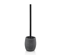 kela 23677 Garniture WC, 2 pièces, Brosse de WC et Pot, Aspect Pierre, Gris, Roda, 10.5x10.5x44cm