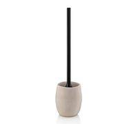 kela 23681 Garniture WC, 2 pièces, Brosse de WC et Pot, Aspect Pierre, Beige, Roda, 10.5x10.5x44cm