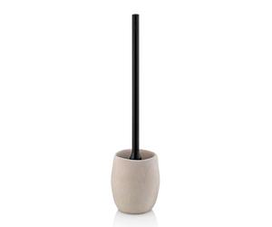 kela 23681 Garniture WC, 2 pièces, Brosse de WC et Pot, Aspect Pierre, Beige, Roda, 10.5x10.5x44cm