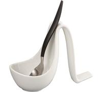 kela 351748 Repose Cuillère, Acier Inoxydable, Blanc, 20 x 10 x 10 cm