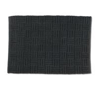kela Badematte Leana, 100 cm x 60 cm, 100% Baumwolle, granitgrau, rutschhemmend, waschbar bei 30° C, für Fußbodenheizung geeignet, 23517