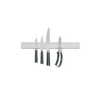 kela Barre magnétique pour couteaux 36 x 5 x 1,5 cm PLAN, rangement pour couteaux en acier inoxydable, porte-outils, porte-couteaux magnétique, argent mat