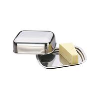 kela Beurrier acier inoxydable VISION, acier inoxydable 18/10, beurrier avec couvercle, lavable au lave-vaisselle, brillant