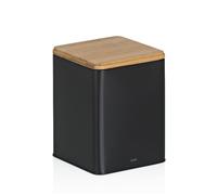 KELA Boîte de conservation Kiril métal noir 11,5x11,5x14,5cm 1,4l KL-17888