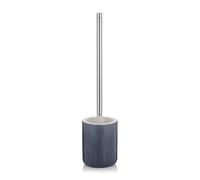kela Brosse à WC avec réservoir 44,5 cm AVA, Brosse à WC avec tête de Brosse Interchangeable, Ensemble de brosses WC, céramique, Manche INOX, Bleu