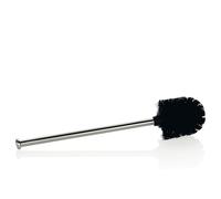 Kela Brosse WC LIMBIO – manche en inox 35,5 cm, 18/10 brillant, pour porte-brosse 7,5 cm, noir