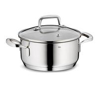 kela Cocotte 20 cm FLAVORIA, Casserole à induction 2,4 L, Couvercle en verre avec soupape d'échappement de la vapeur, graduation intérieure, Petite casserole, sans revêtement