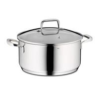 kela Cocotte 24 cm FLAVORIA, Casserole à induction 4,6 L, Couvercle en verre avec soupape d'échappement de la vapeur, Graduation intérieure, Grande cocotte, sans revêtement