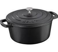 Kela Cocotte 26 cm ronde 4,6 litres Calido fonte noire 12472